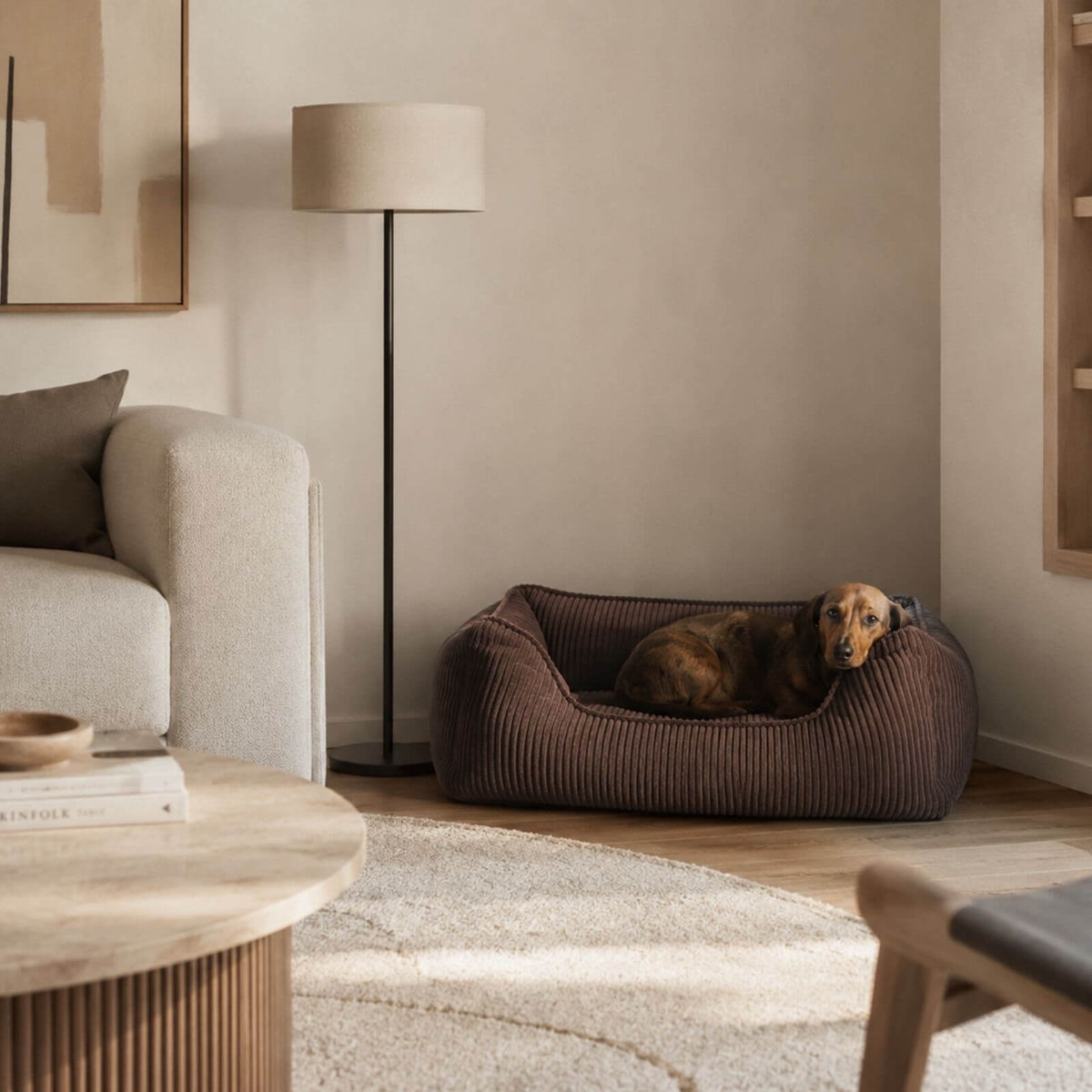 Lit pour chien ANTON Cord Marron