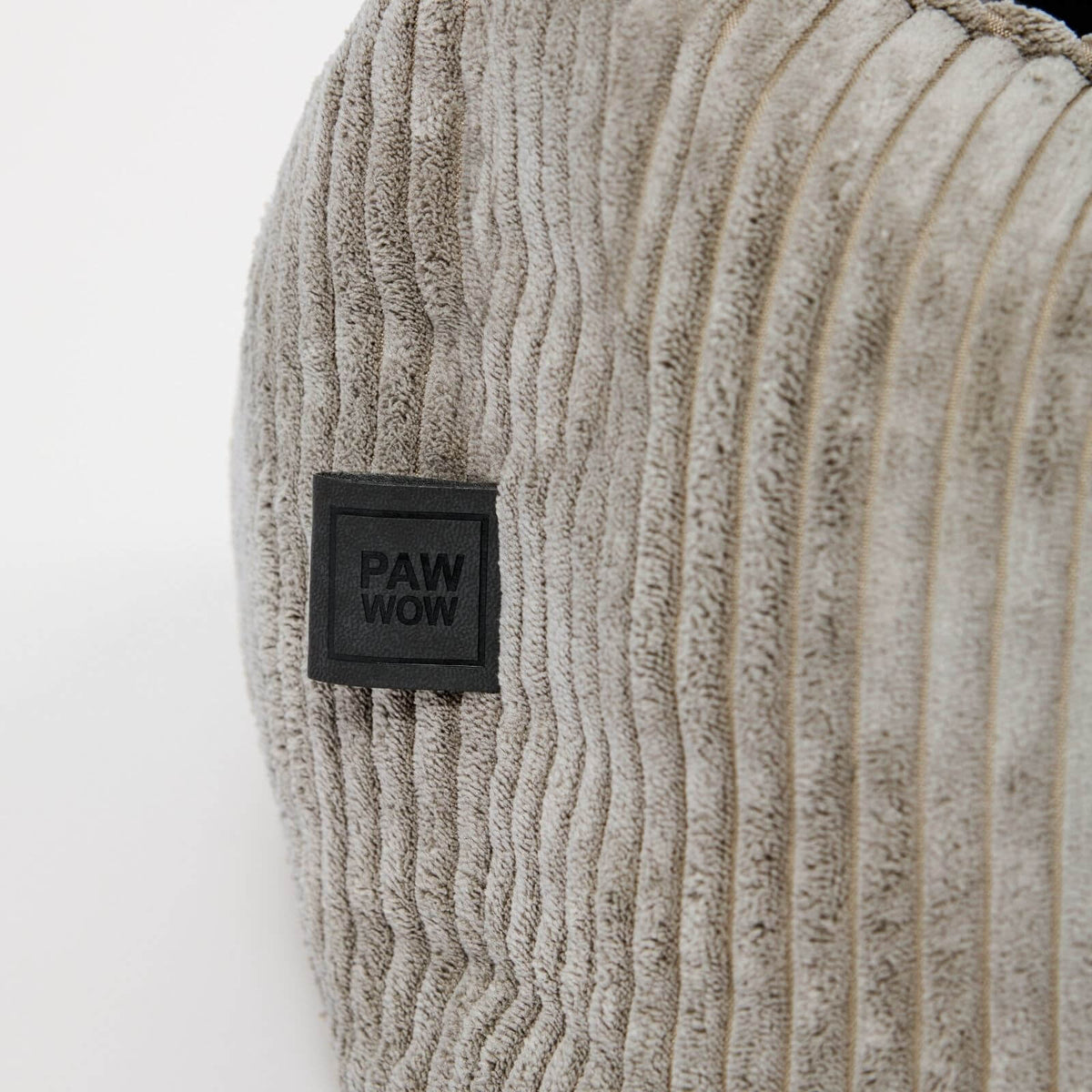 Dog Bed ANTON Cord Gray