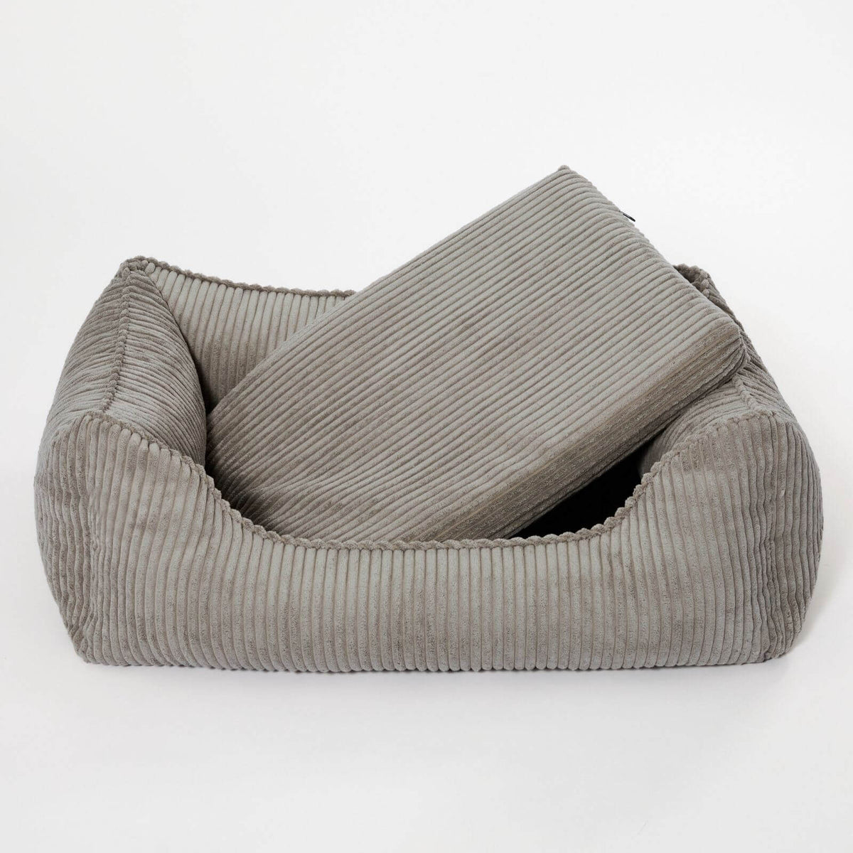 Dog Bed ANTON Cord Gray