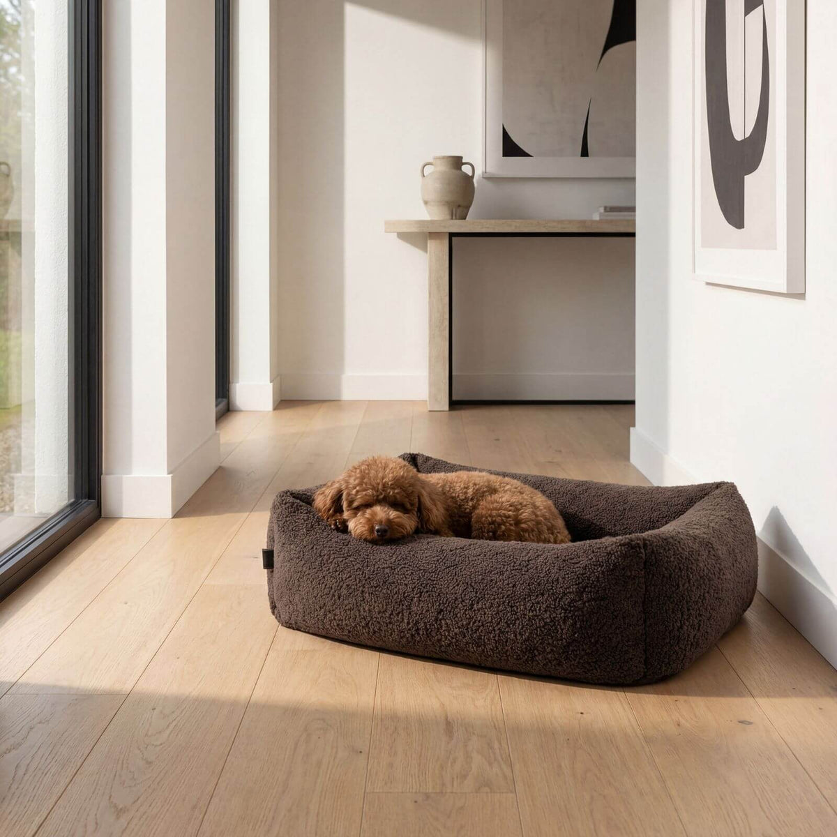 Lit pour chien SVEN Teddy marron