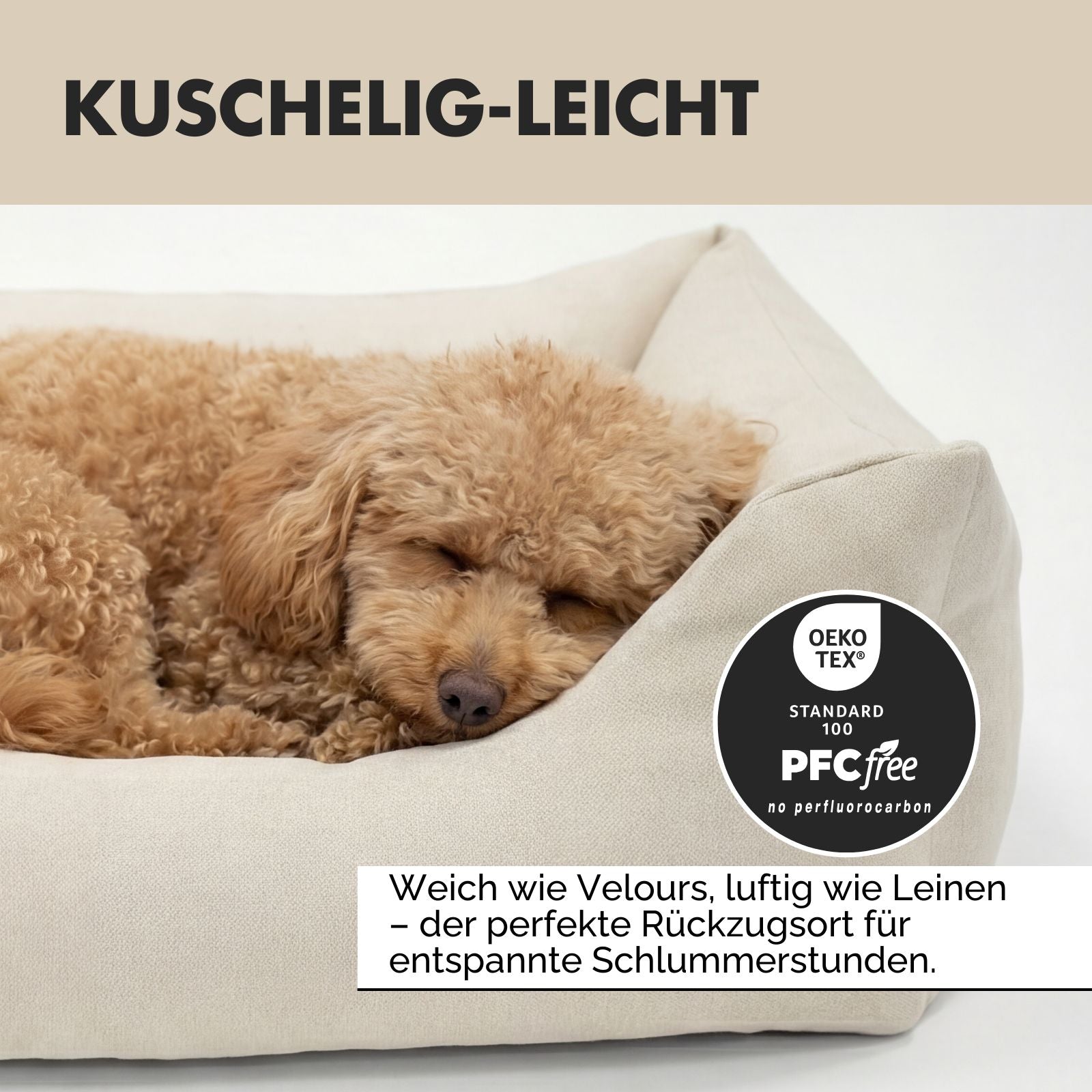 Hundebett EMMA Beige - paw-wow