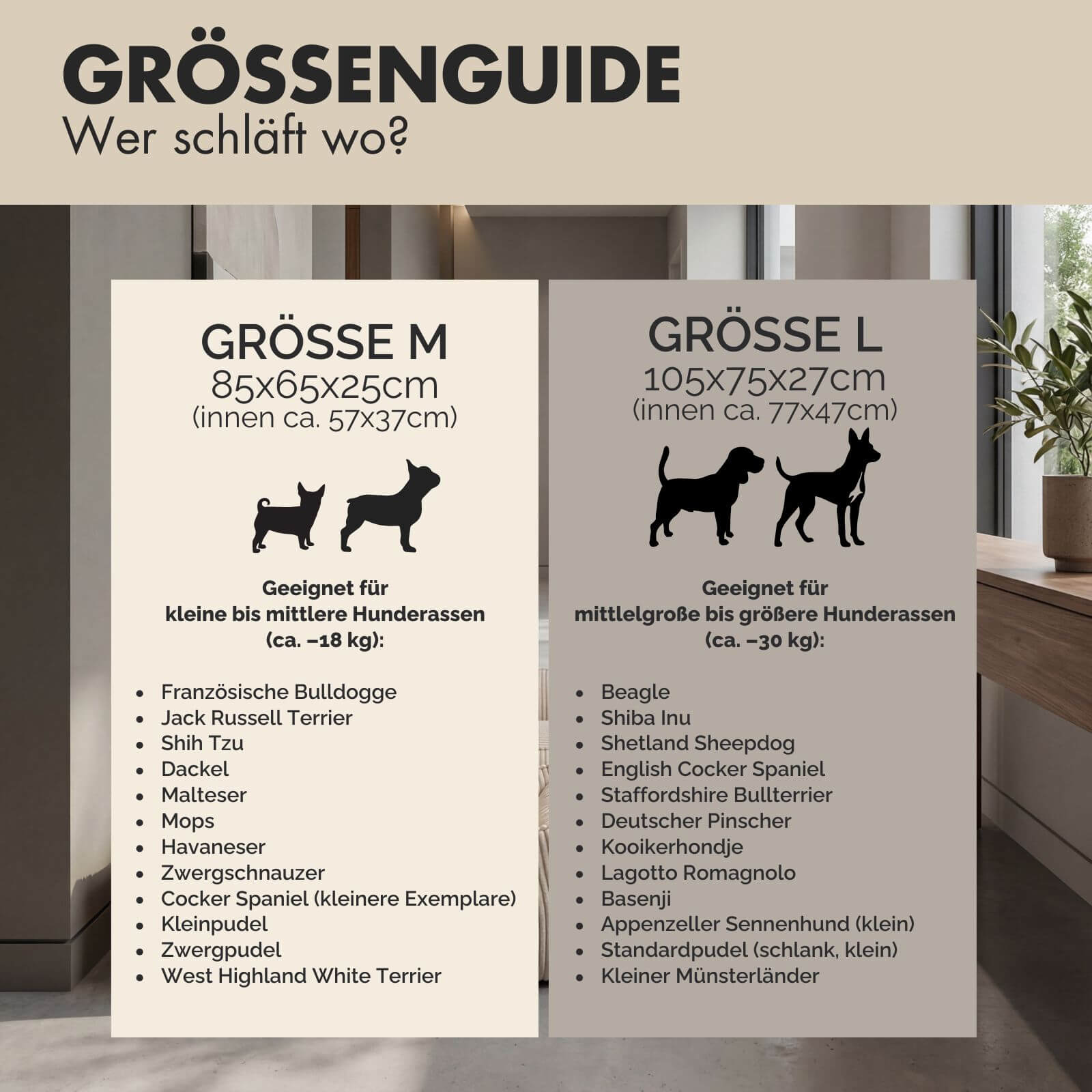 Hundebett EMMA Beige - paw-wow