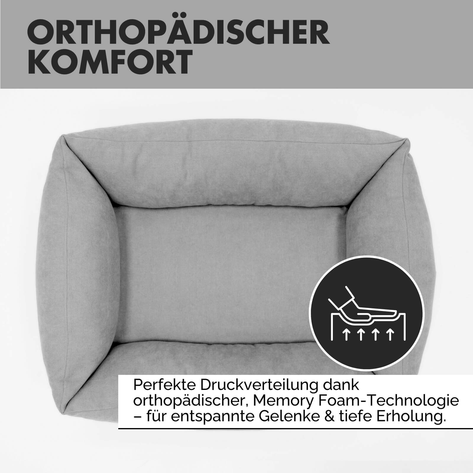 Hundebett EMMA Grau - paw-wow