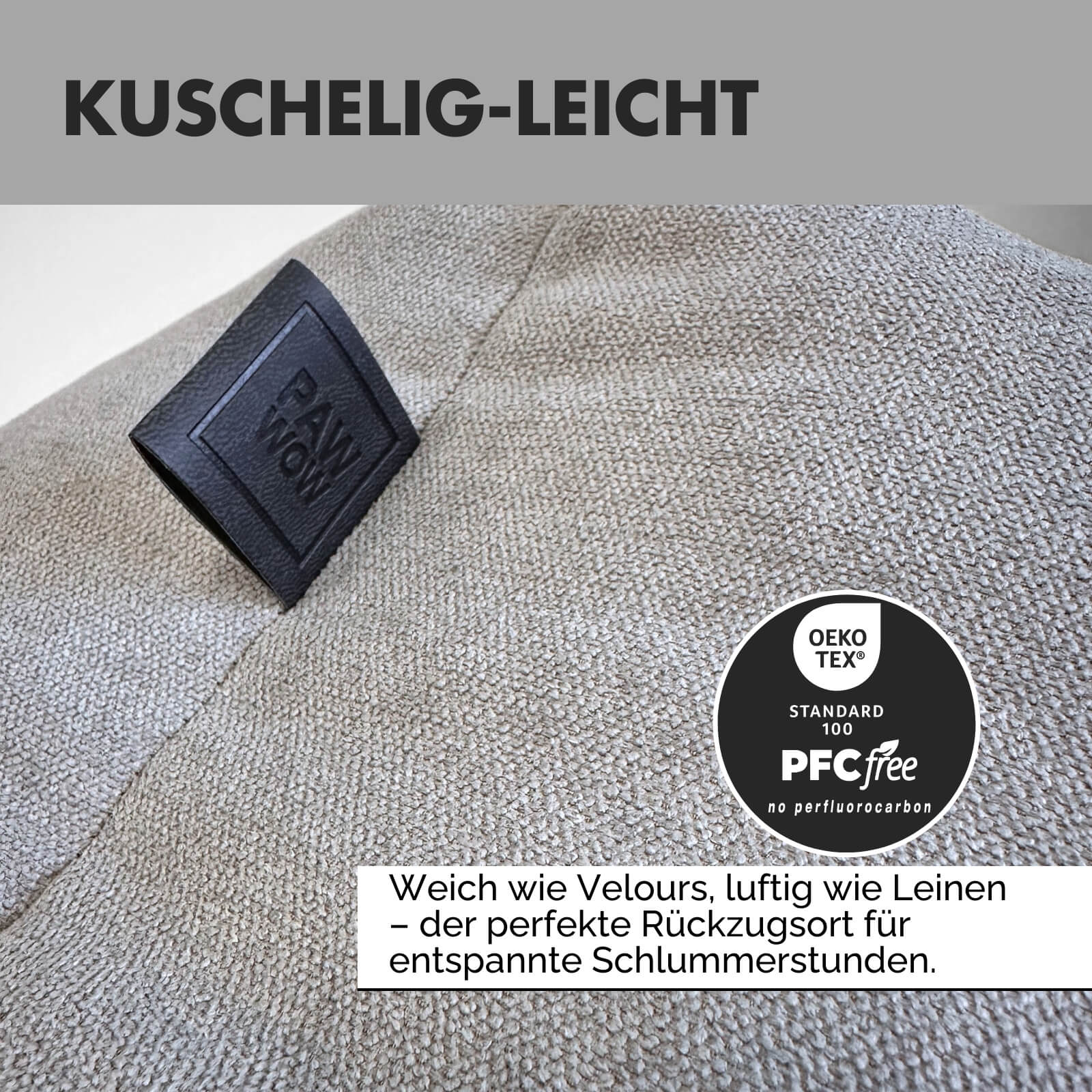 Hundebett EMMA Grau - paw-wow