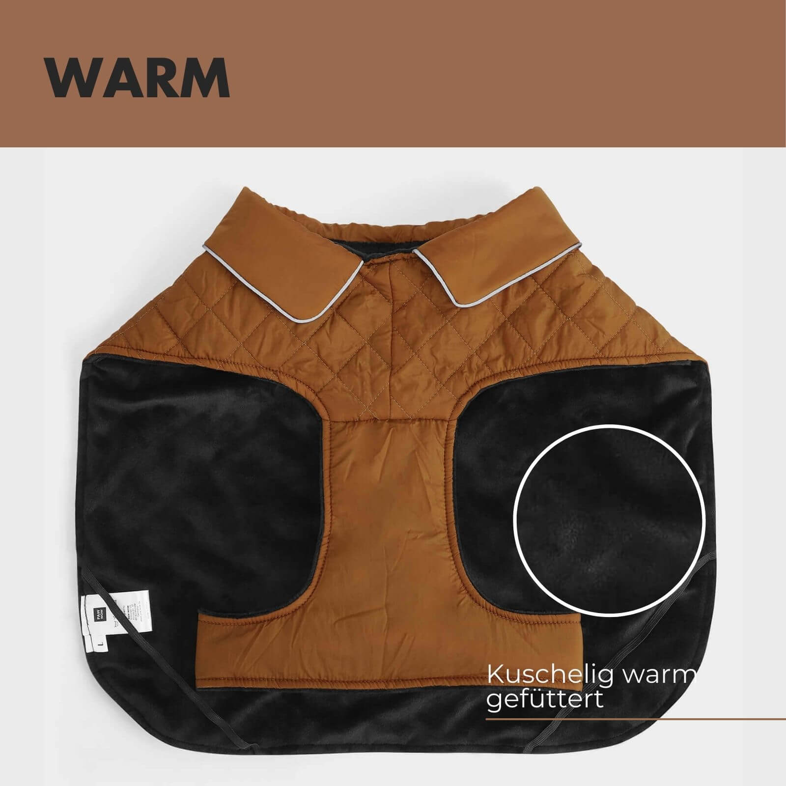 Hundejacke FRITZ Braun - paw-wow
