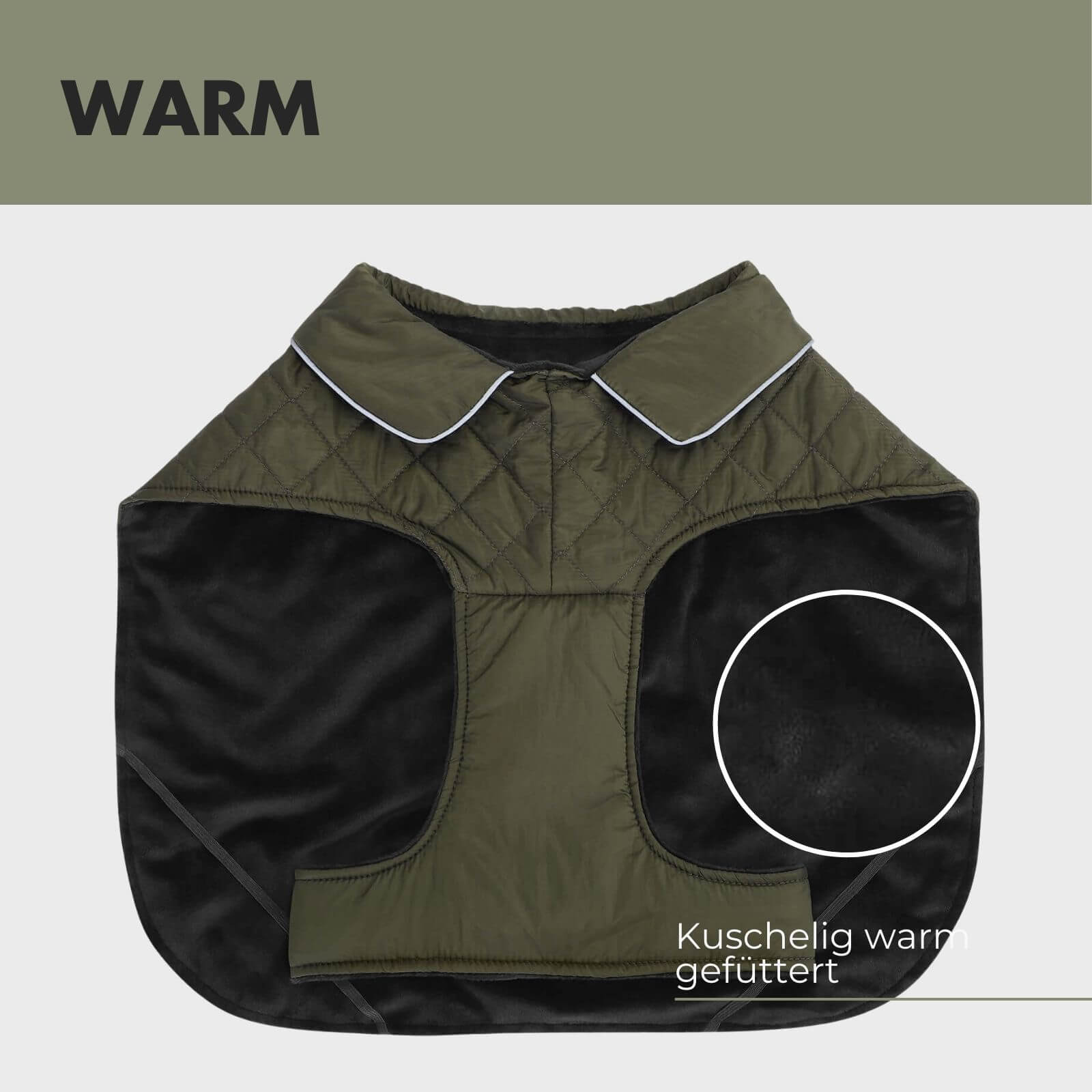 Hundejacke FRITZ Olive - paw-wow