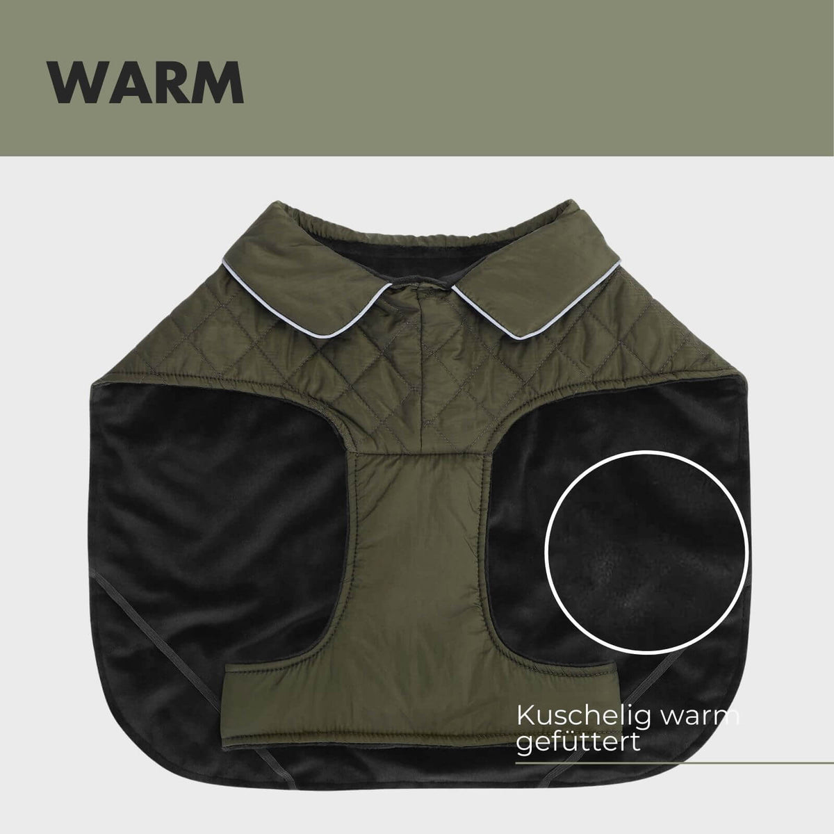 Hundejacke FRITZ Olive - paw-wow