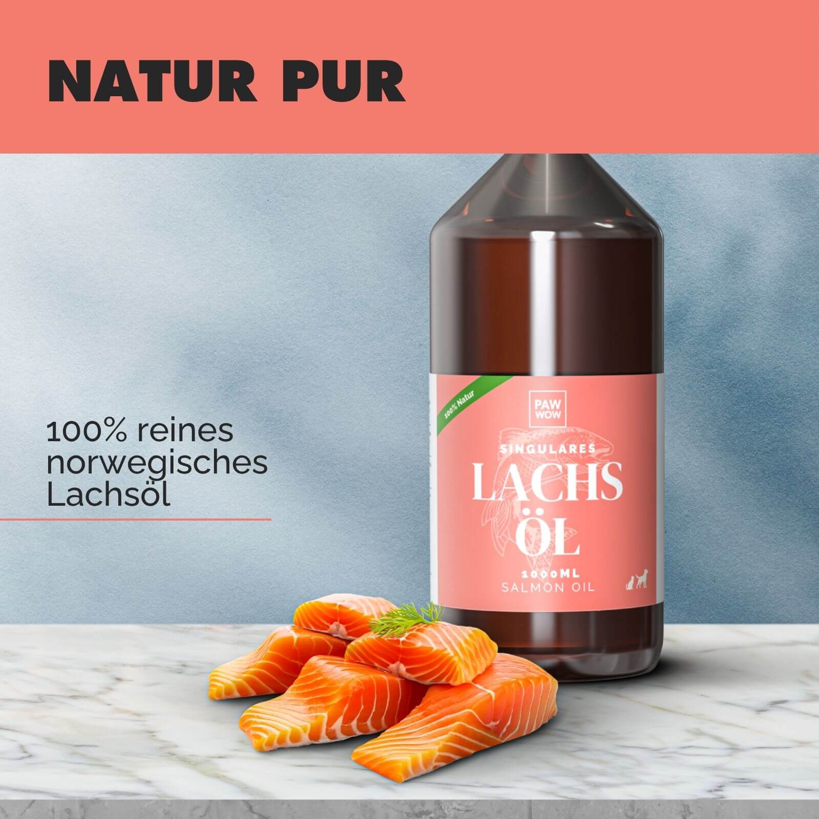 Lachsöl - Natürliche Omega-3-Power - paw-wow