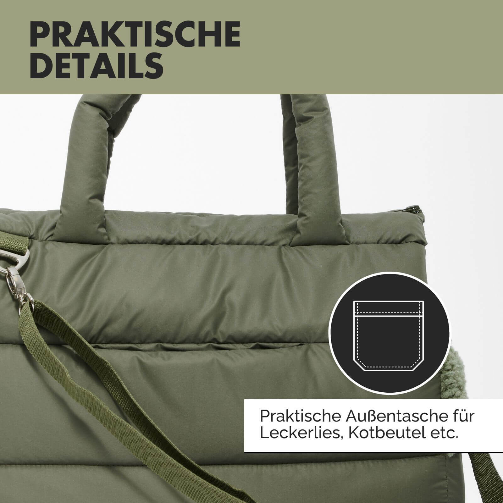 Hundetragetasche SARA Olive - paw-wow