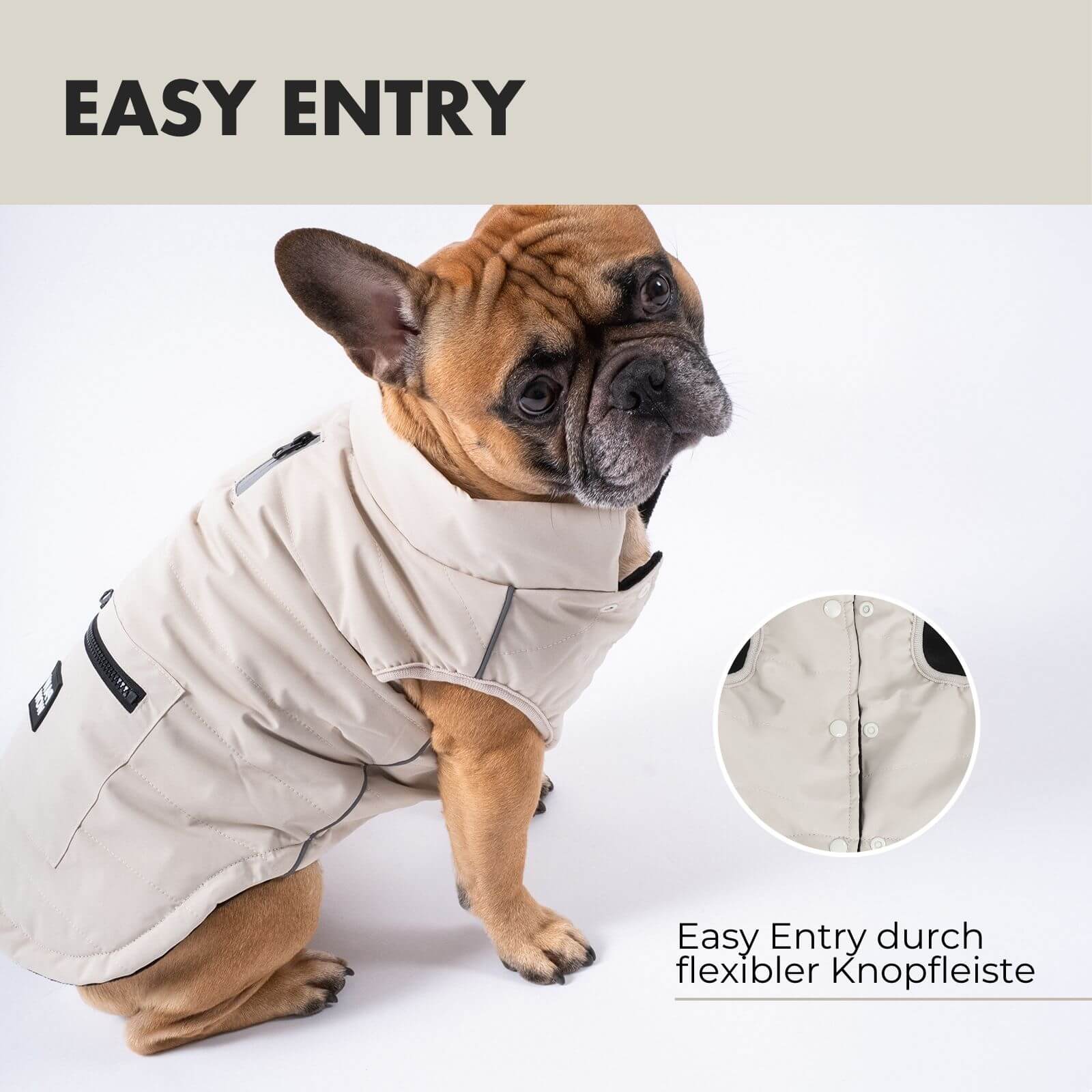 Hundejacke TONI Beige - paw-wow