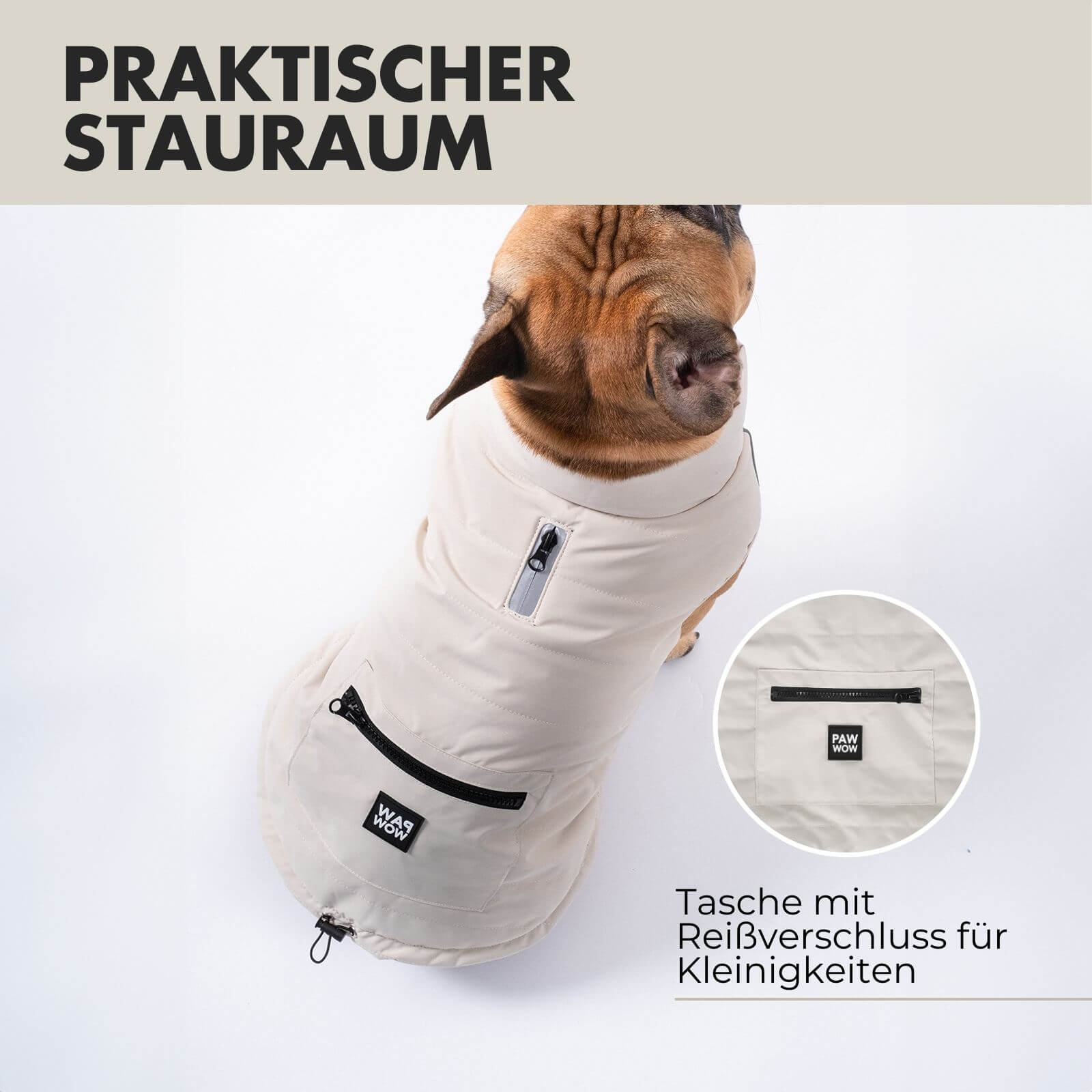Hundejacke TONI Beige - paw-wow