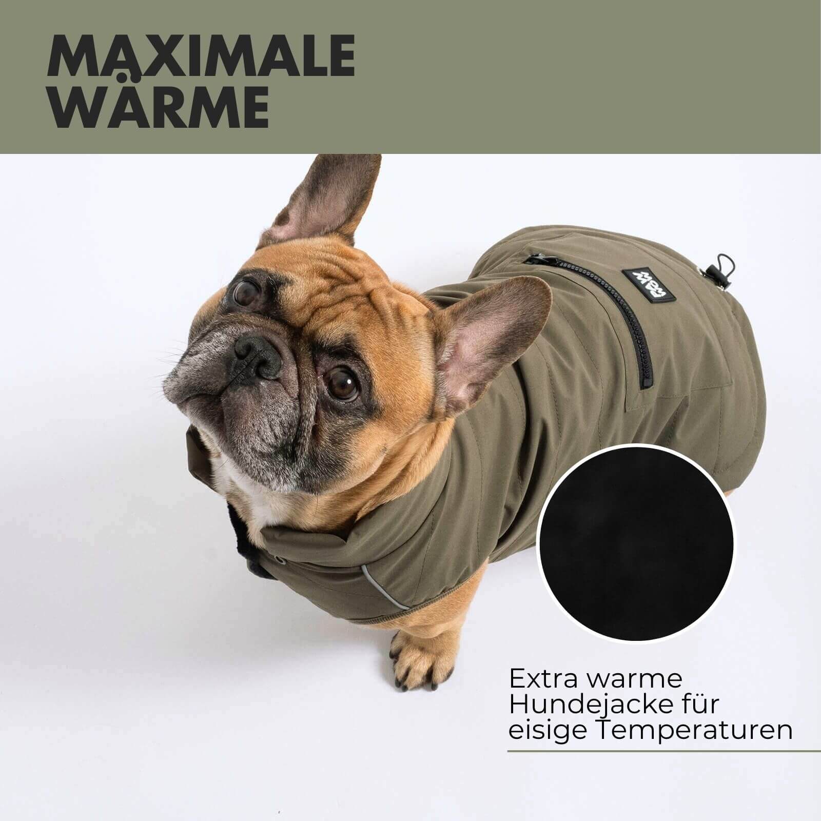 Hundejacke TONI Olive - paw-wow