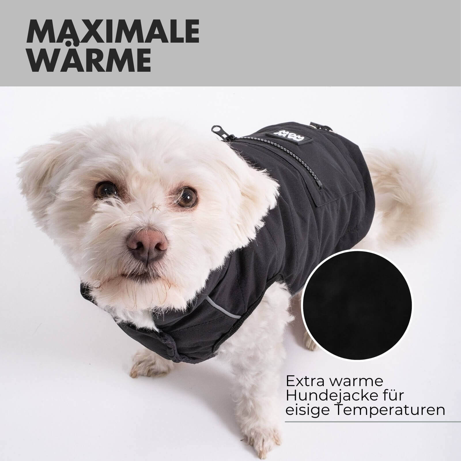 Hundejacke TONI Schwarz - paw-wow