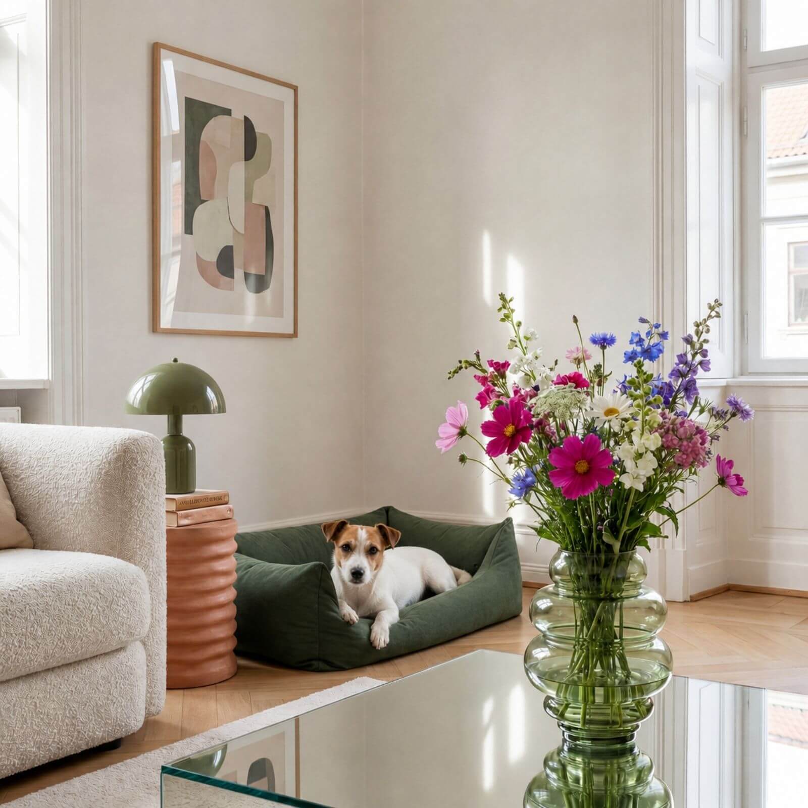 Panier pour chien EMMA Olive