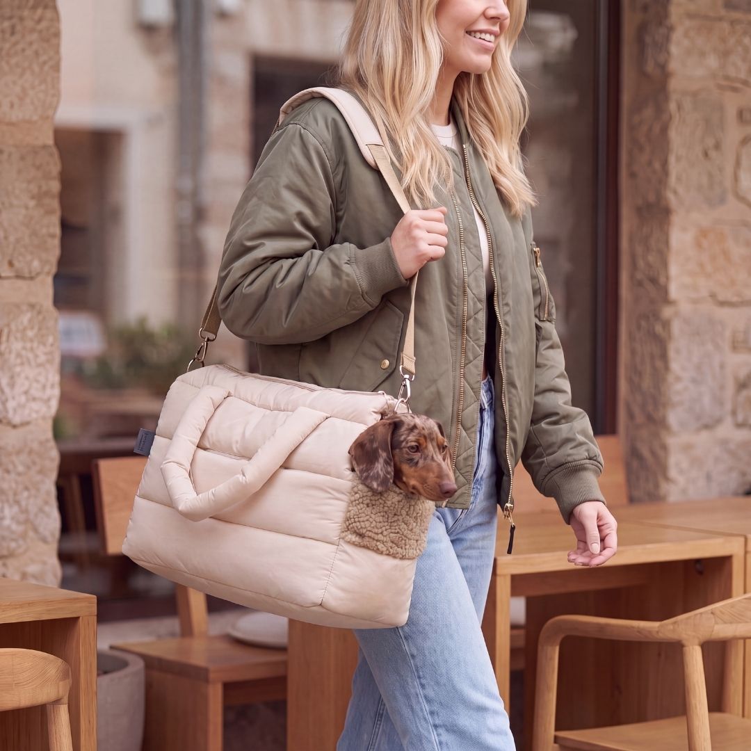 Sac de transport pour chien SARA Beige