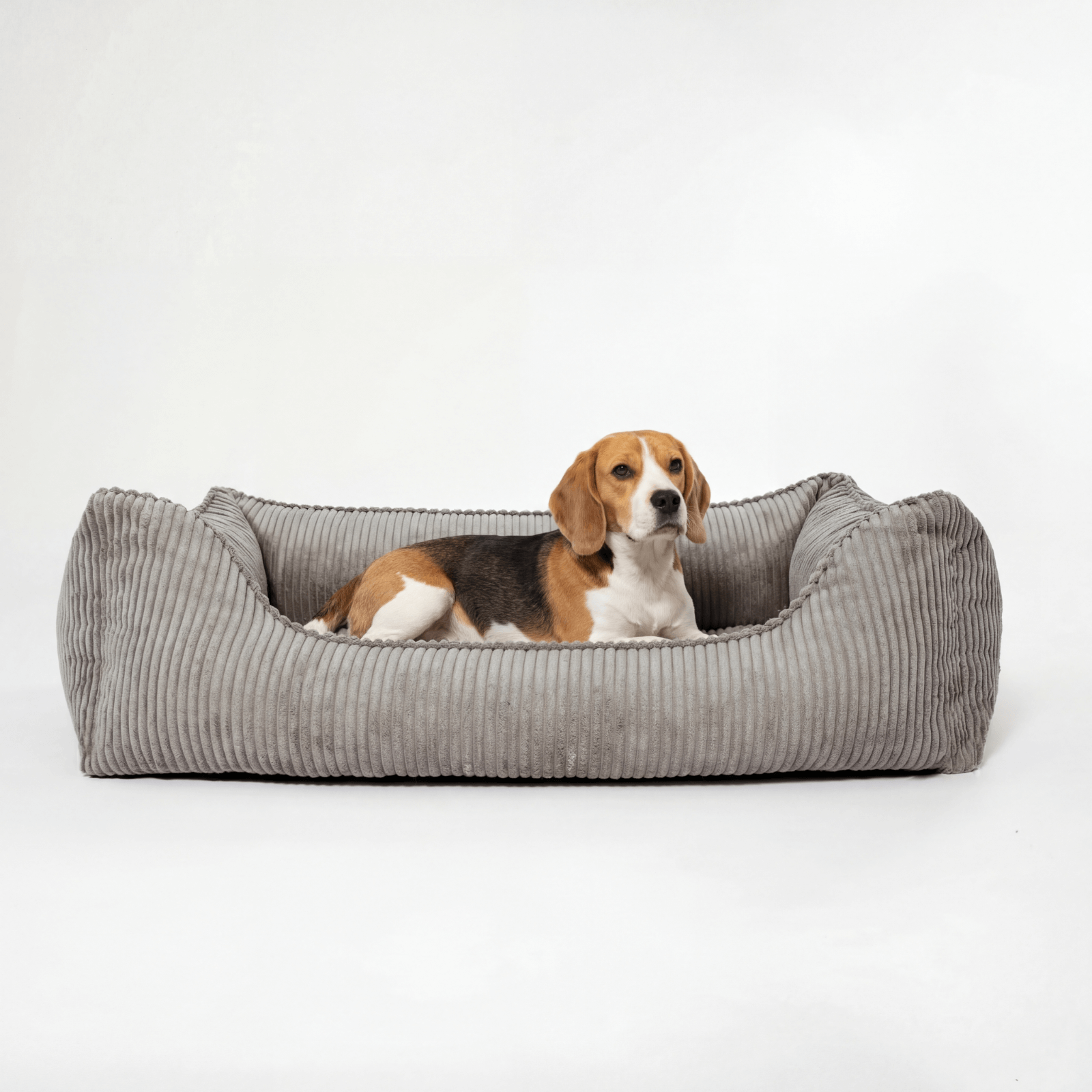 Hundebett ANTON Cord Grau - paw-wow