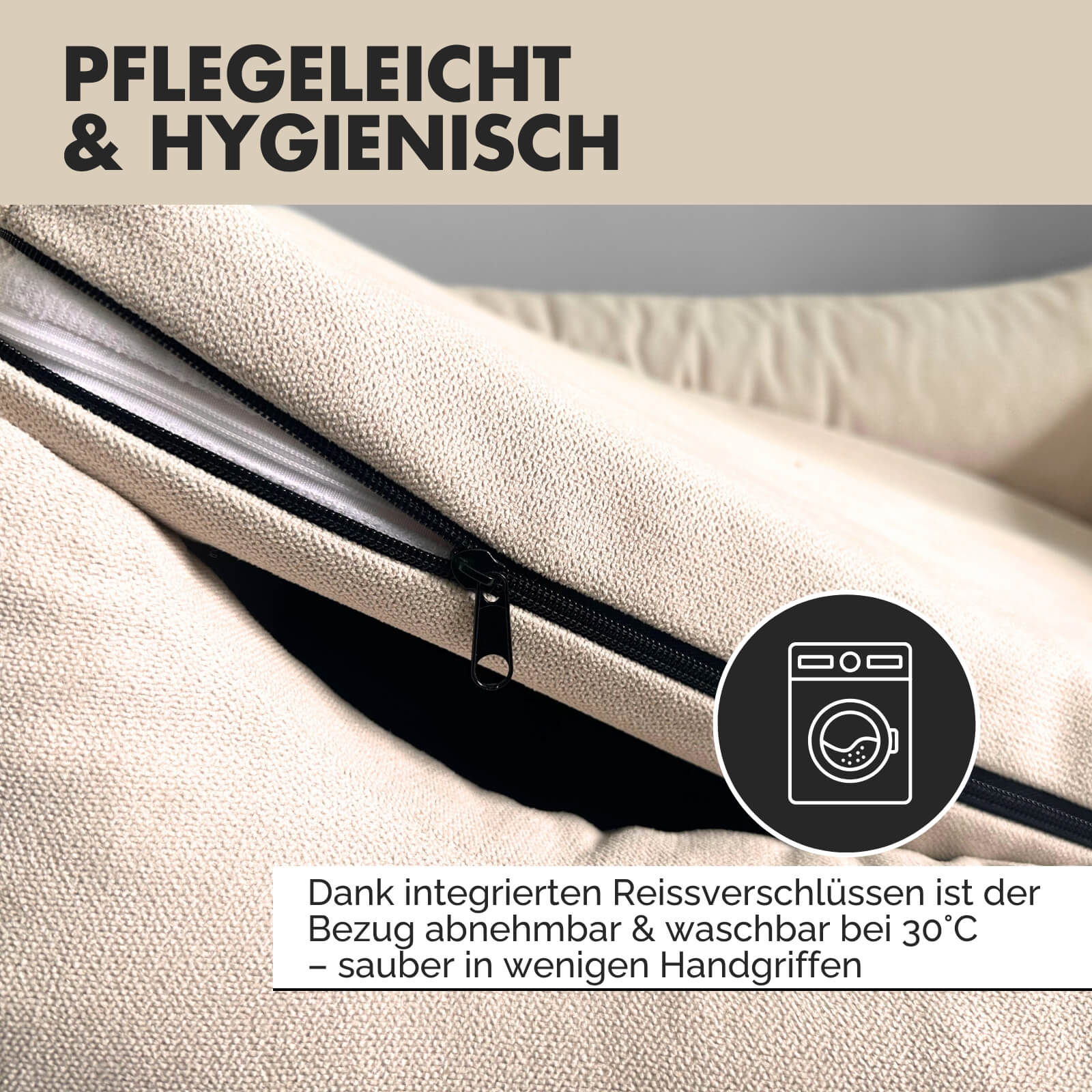 Hundebett EMMA Beige - paw-wow