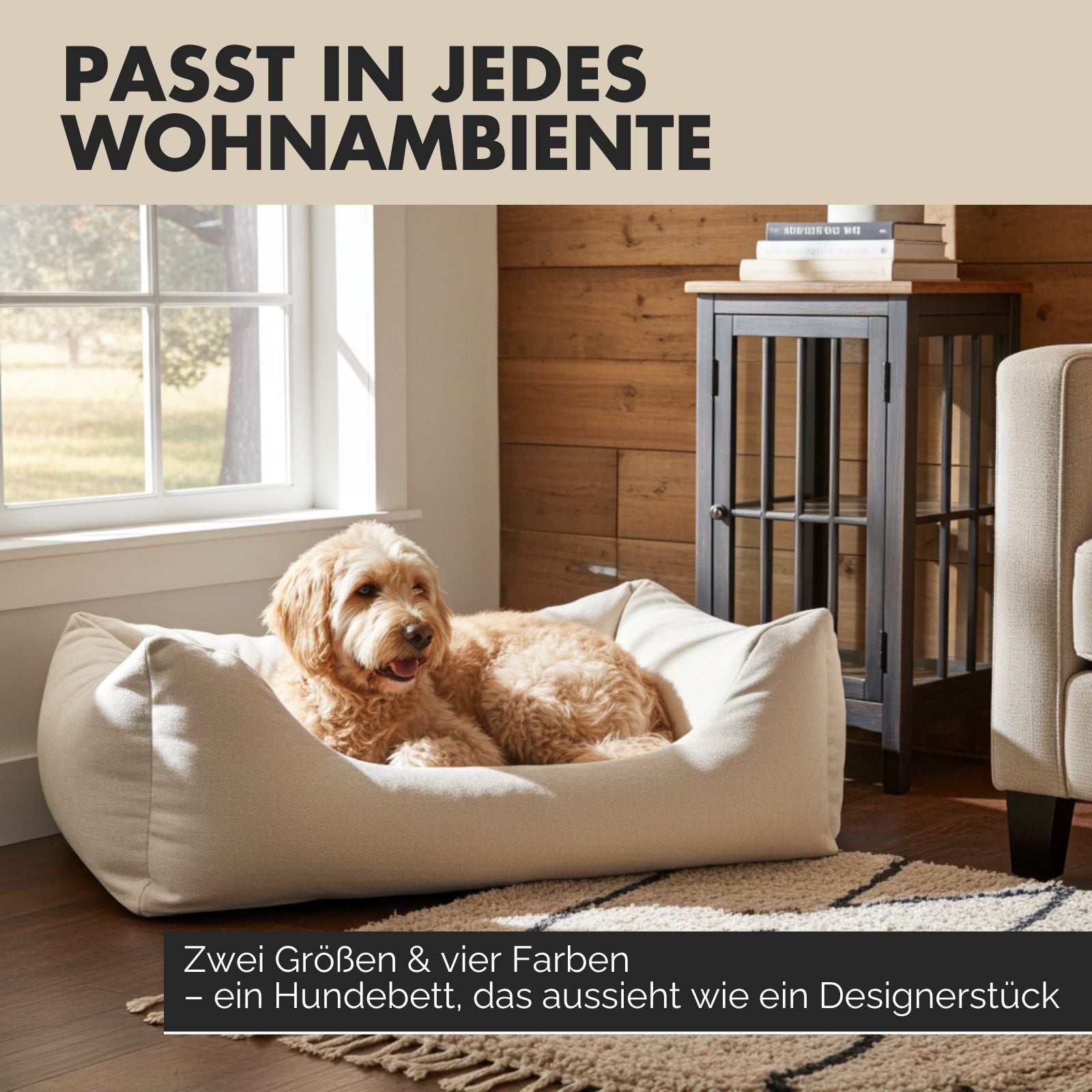 Hundebett EMMA Beige - paw-wow
