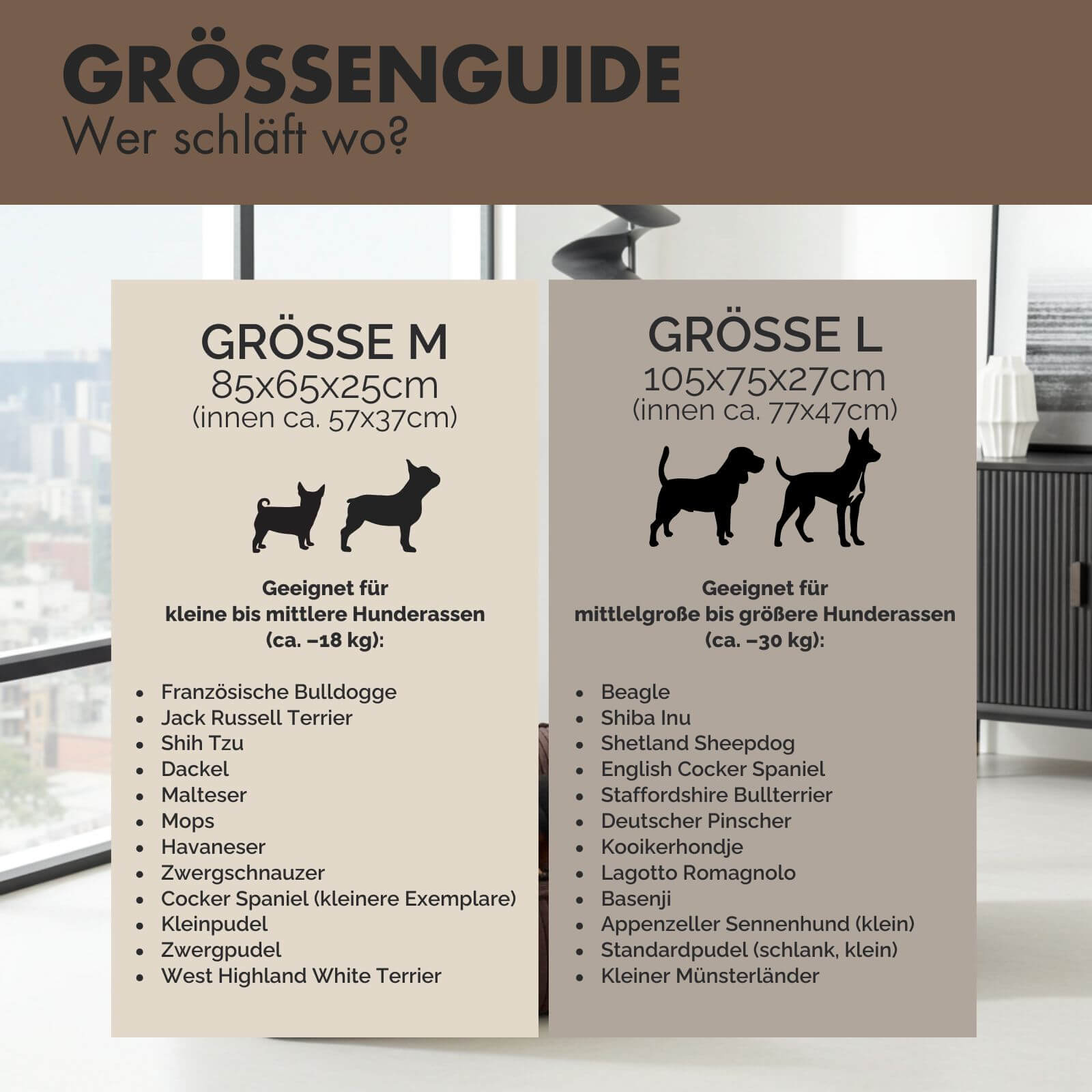 Hundebett EMMA Braun - paw-wow