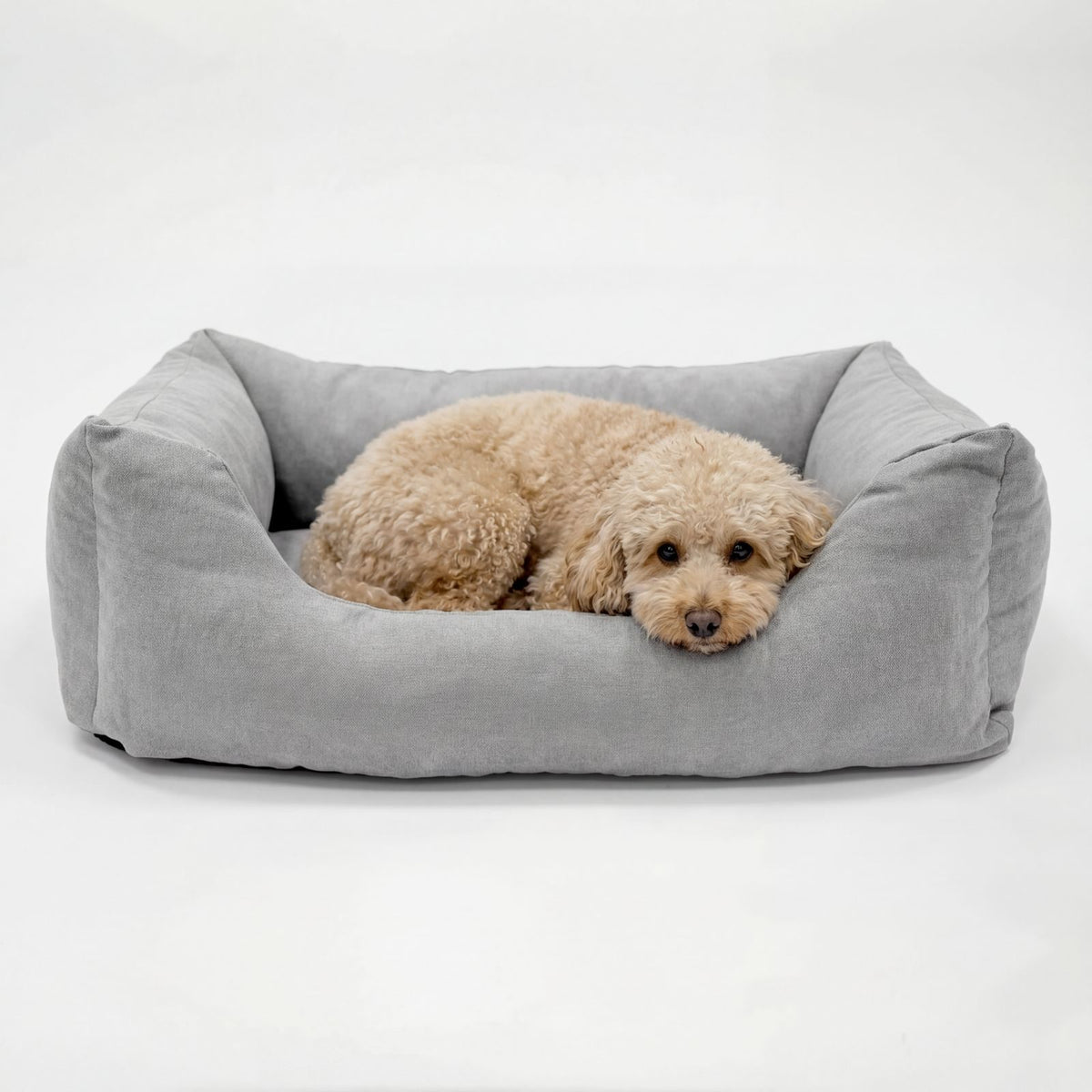 Orthopedic Dog Bed EMMA Velours Olive - PAW WOW