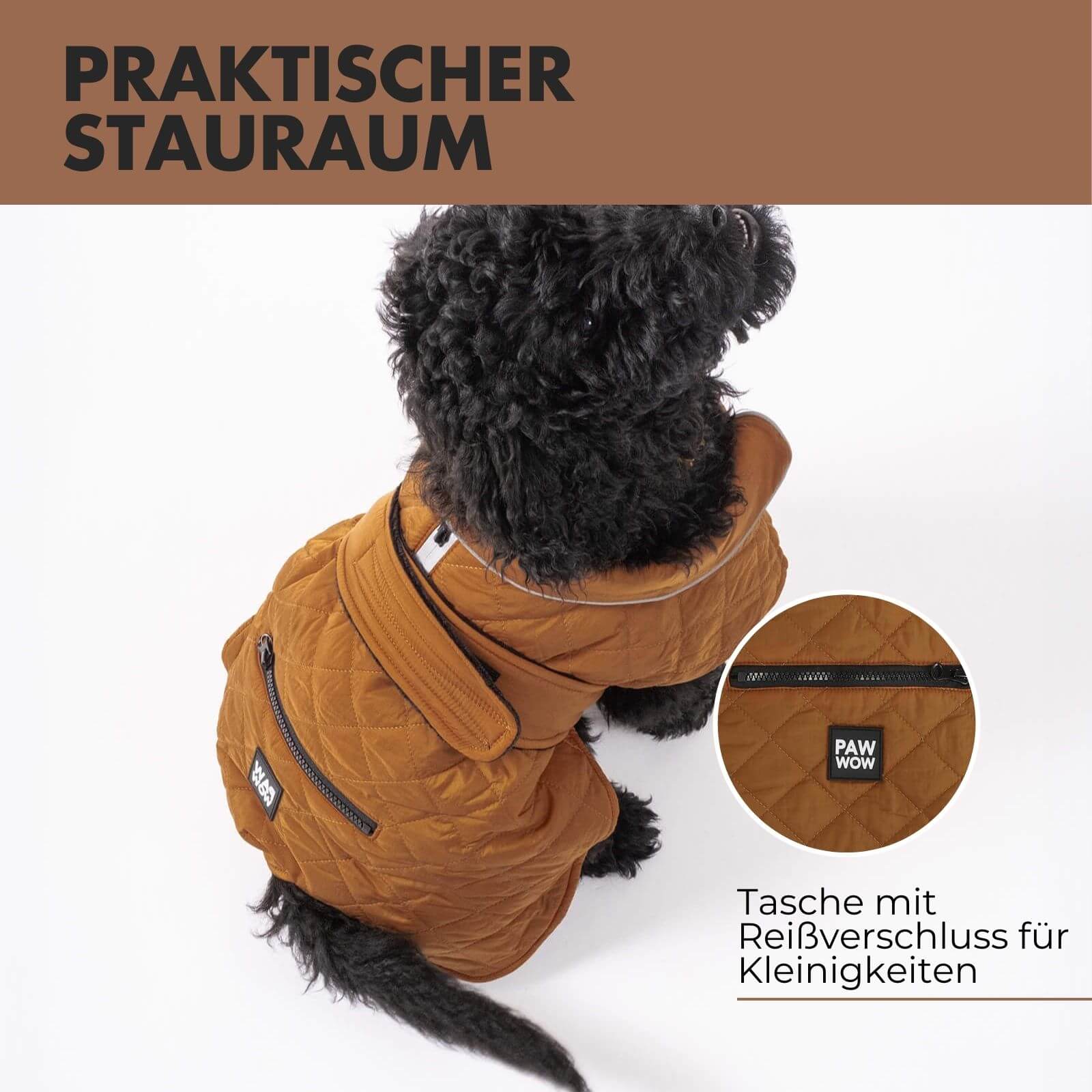 Hundejacke FRITZ Braun - paw-wow
