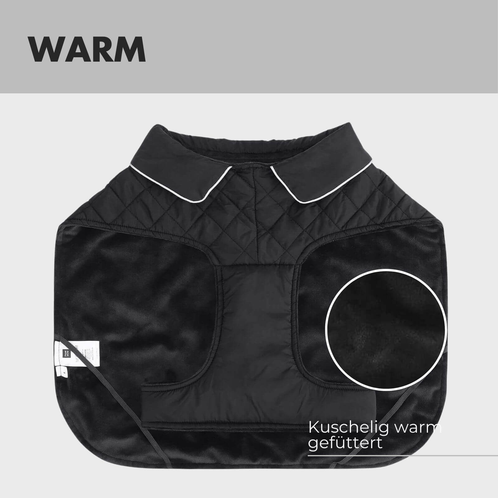 Hundejacke FRITZ Schwarz - paw-wow