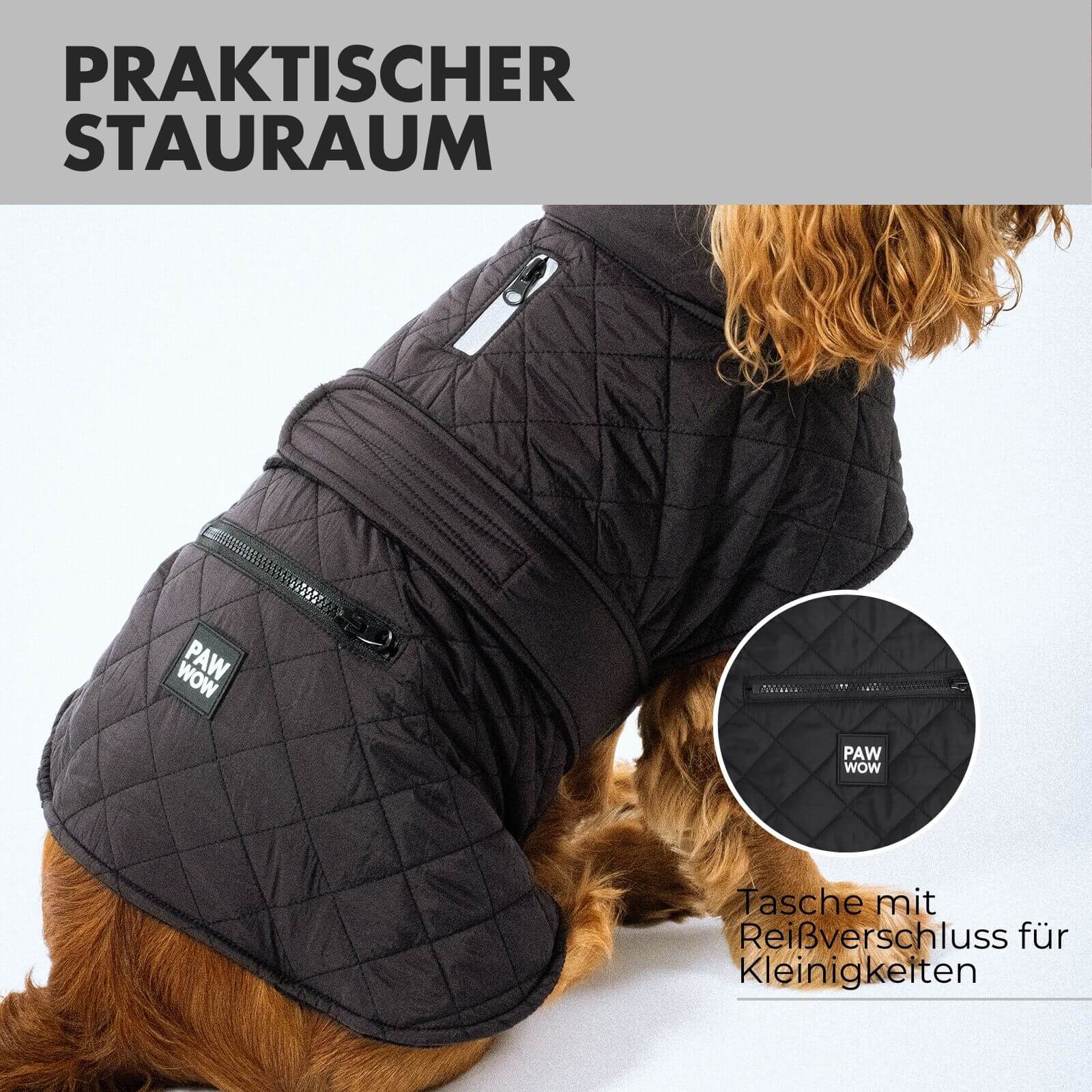 Hundejacke FRITZ Schwarz - paw-wow