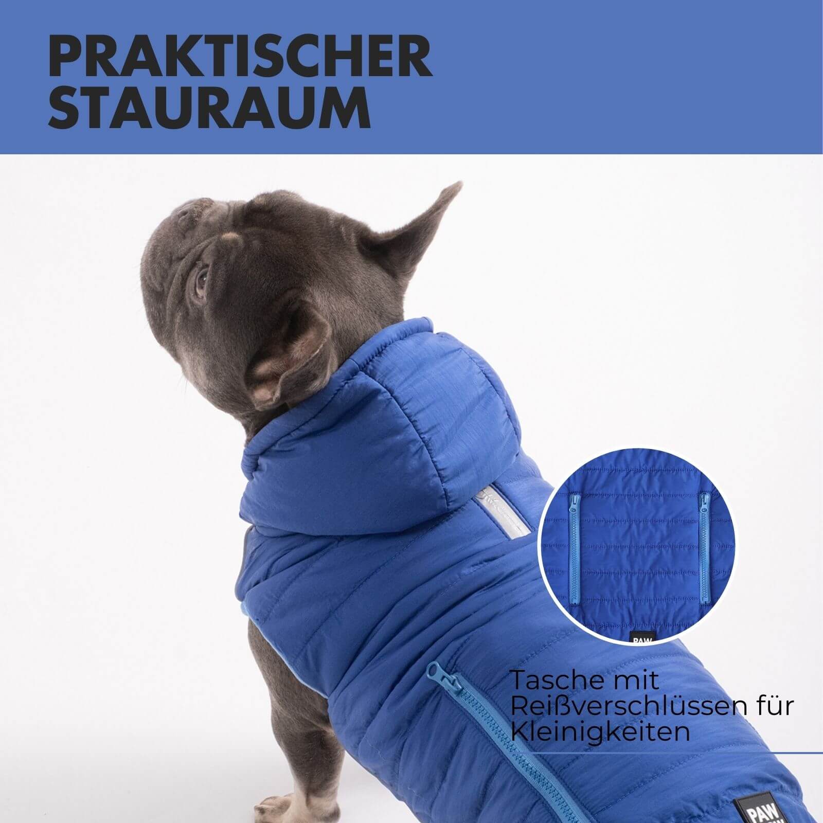 Hundejacke IMMI Blau - paw-wow