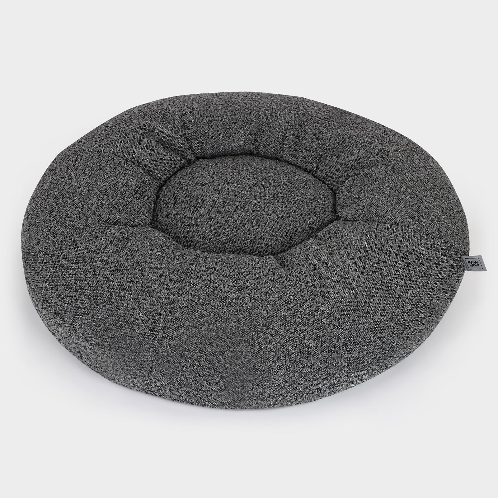Hundebett LENI Bouclé Grau Ø 80cm - paw-wow