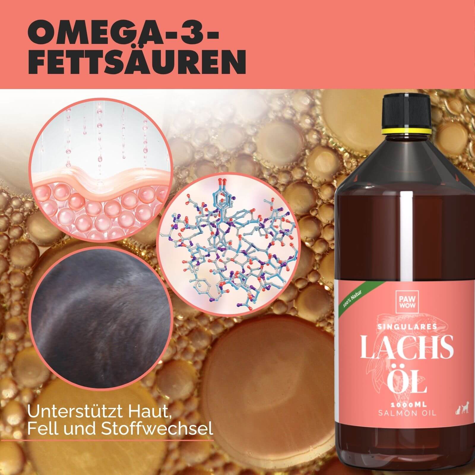 Lachsöl - Natürliche Omega-3-Power - paw-wow