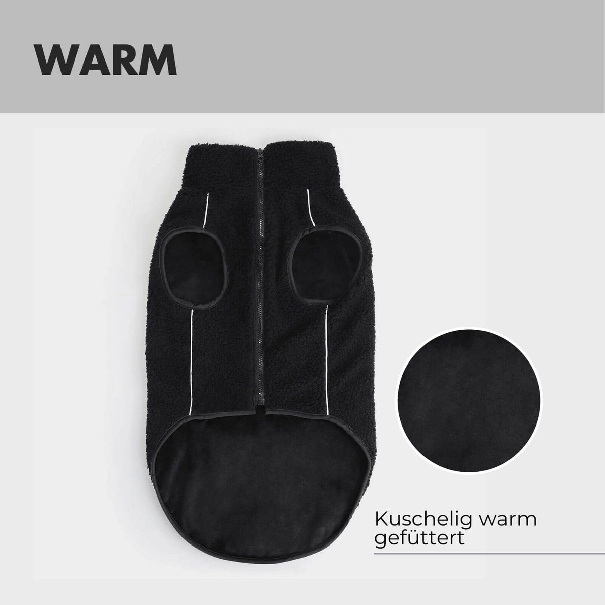 Hundejacke MIKA Schwarz - paw-wow