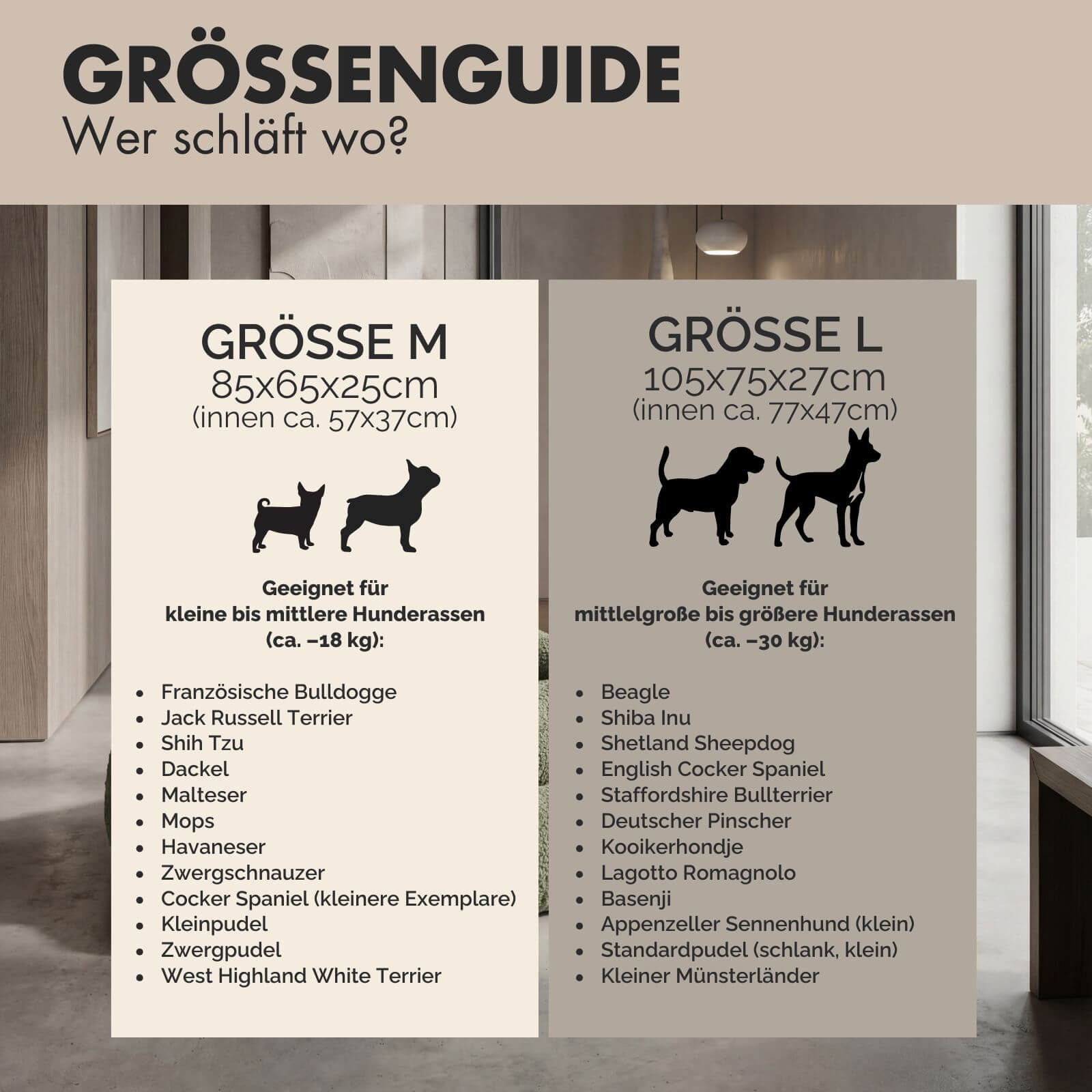 Hundebett SVEN Teddy Greige - paw-wow