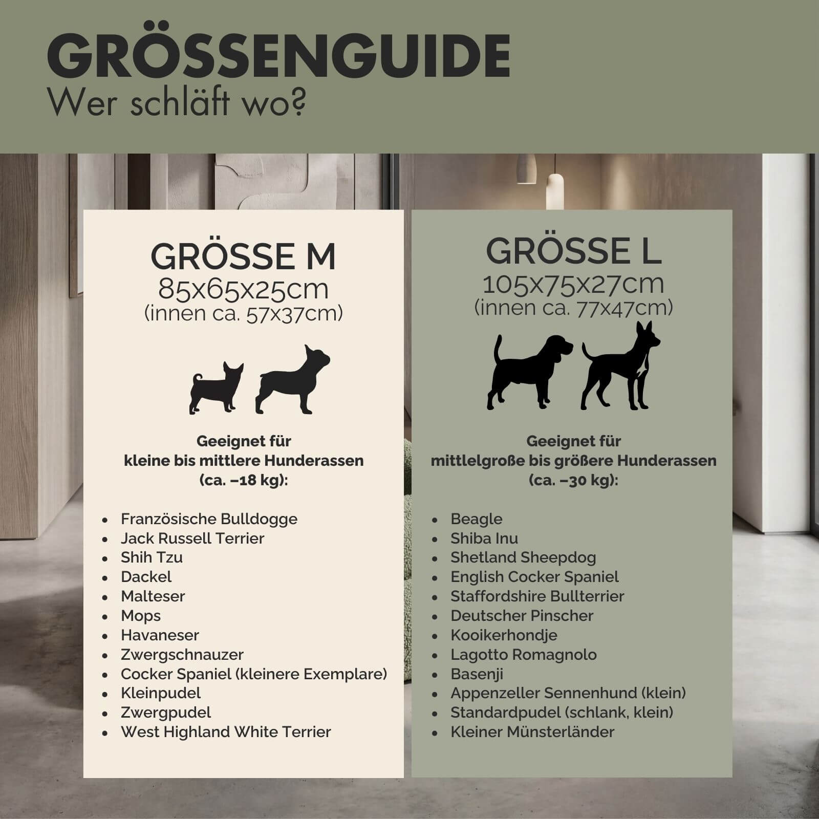 Hundebett SVEN Teddy Olive - paw-wow