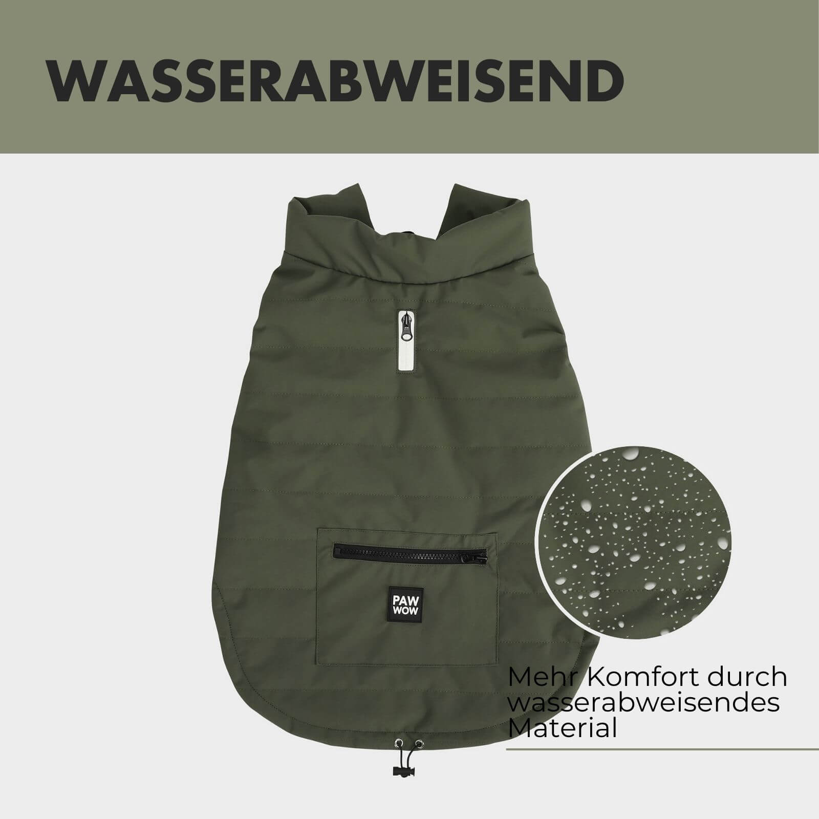 Hundejacke TONI Olive - paw-wow