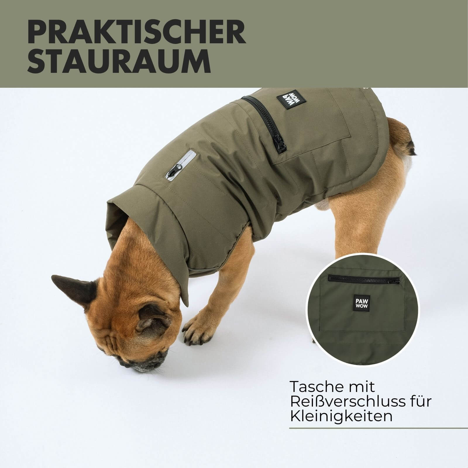 Hundejacke TONI Olive - paw-wow