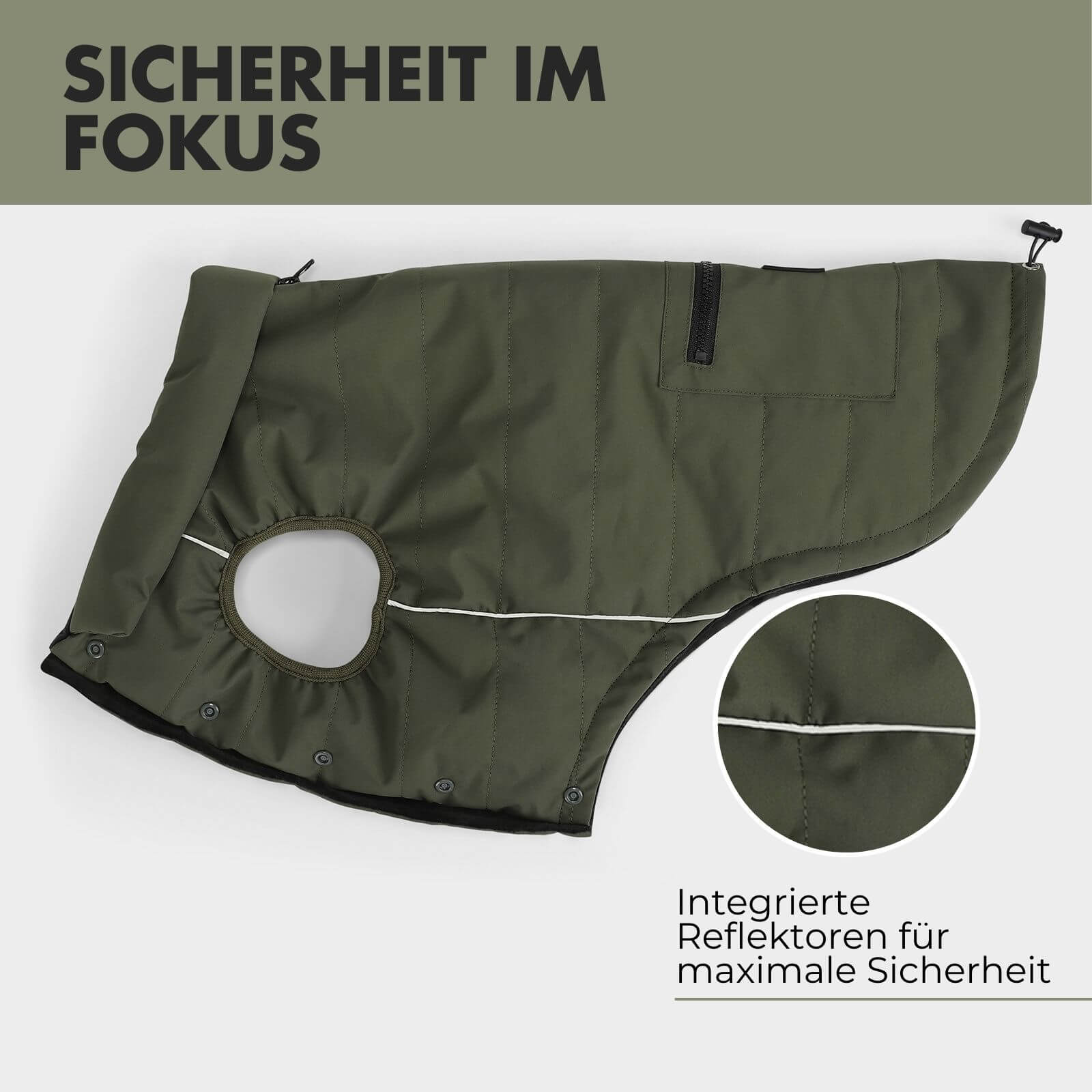 Hundejacke TONI Olive - paw-wow