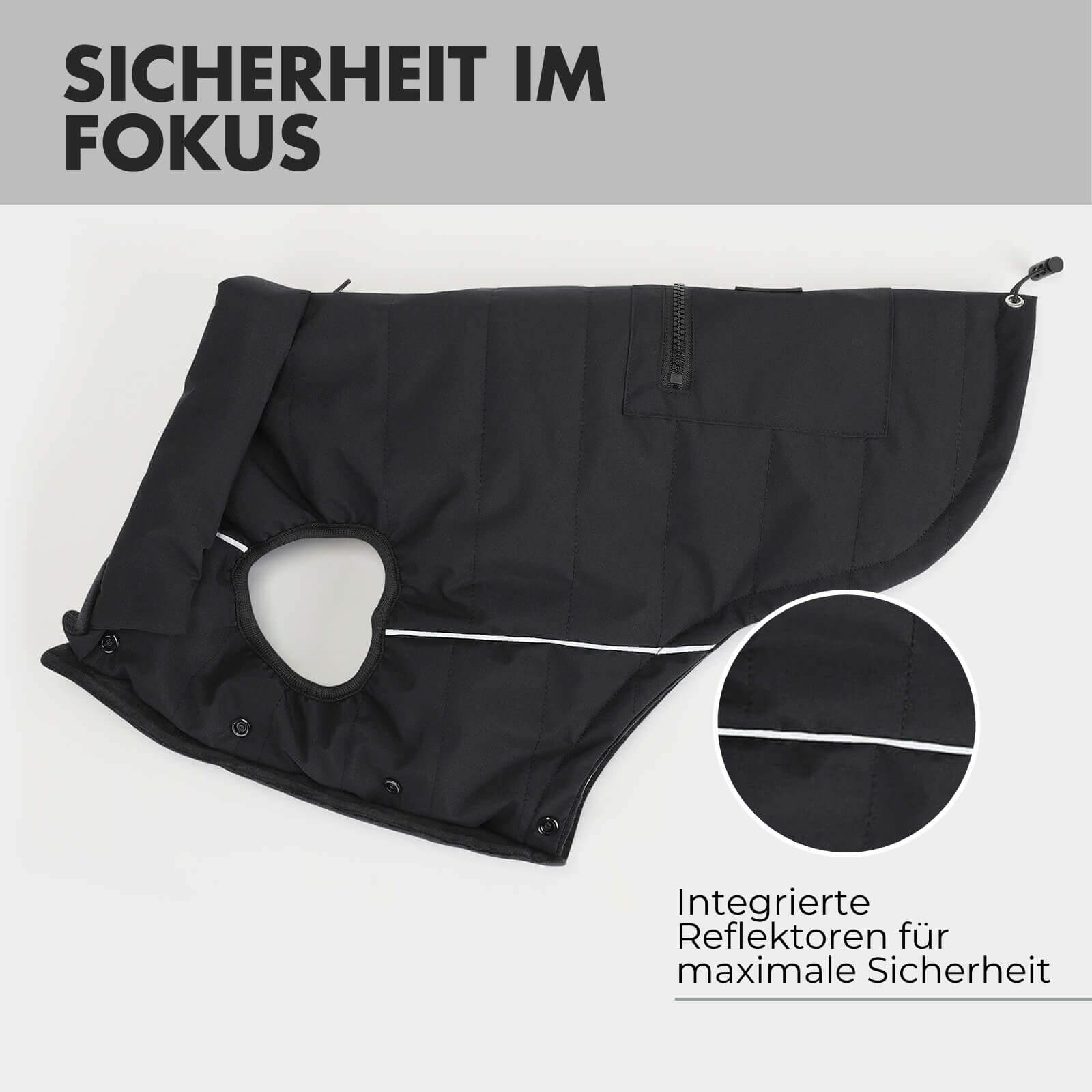 Hundejacke TONI Schwarz - paw-wow